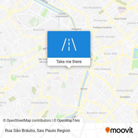 Rua São Bráulio map