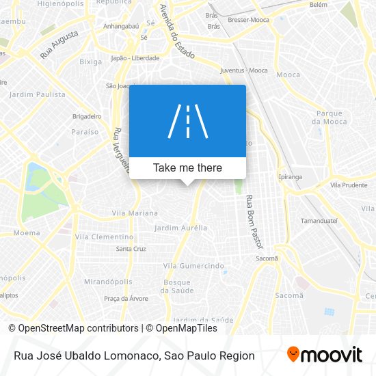 Rua José Ubaldo Lomonaco map