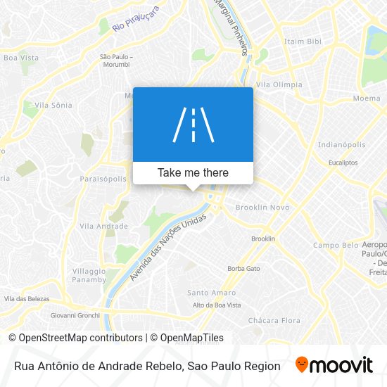 Rua Antônio de Andrade Rebelo map