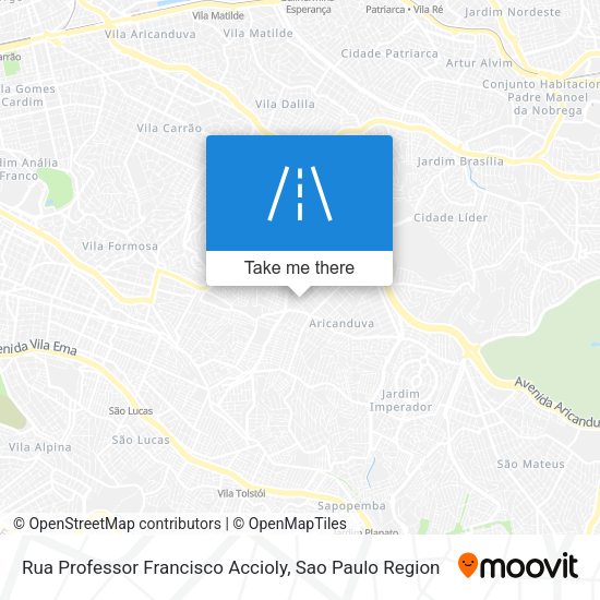 Rua Professor Francisco Accioly map