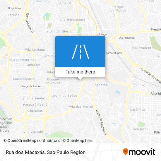 Rua dos Macaxás map