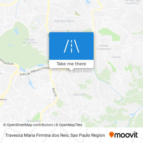 Mapa Travessa Maria Firmina dos Reis