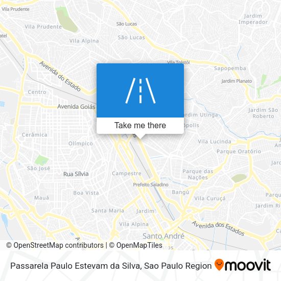 Passarela Paulo Estevam da Silva map