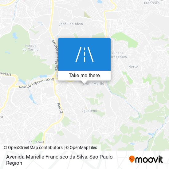 Avenida Marielle Francisco da Silva map