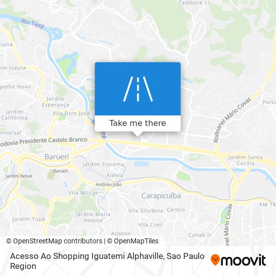 Acesso Ao Shopping Iguatemi Alphaville map