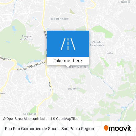 Mapa Rua Rita Guimarães de Sousa