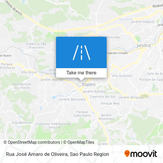 Rua José Amaro de Oliveira map