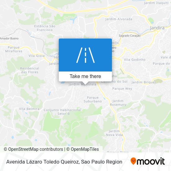 Avenida Lázaro Toledo Queiroz map