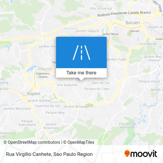 Rua Virgilio Canhete map
