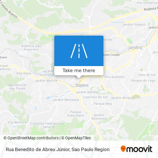 Rua Benedito de Abreu Júnior map
