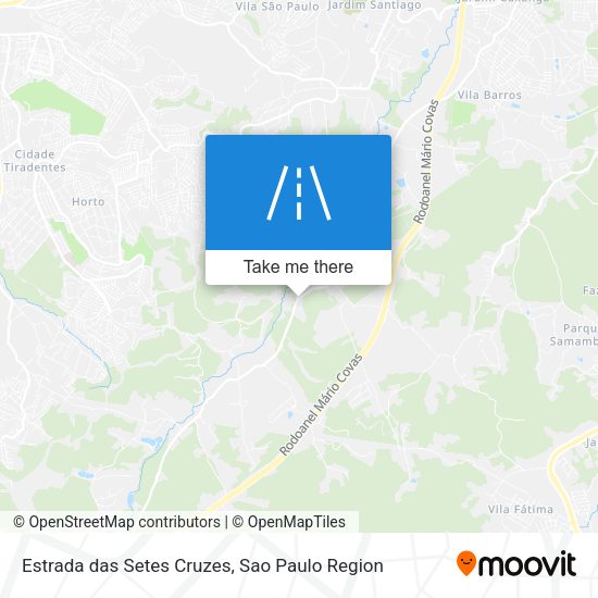 Estrada das Setes Cruzes map