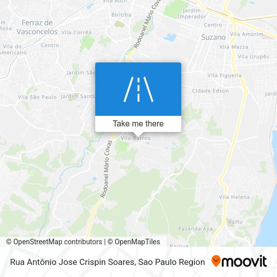 Rua Antônio Jose Crispin Soares map