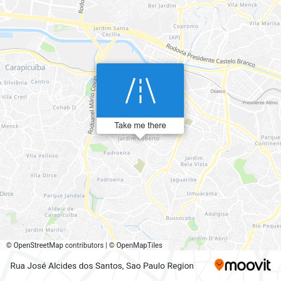 Rua José Alcides dos Santos map