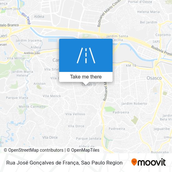 Rua José Gonçalves de França map