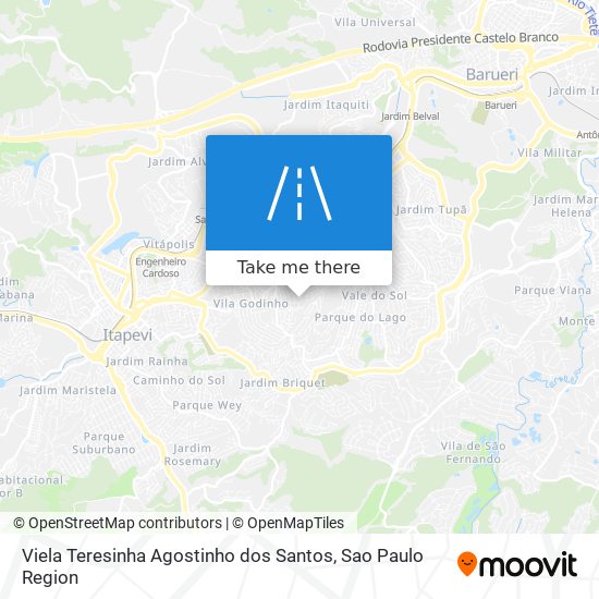 Mapa Viela Teresinha Agostinho dos Santos