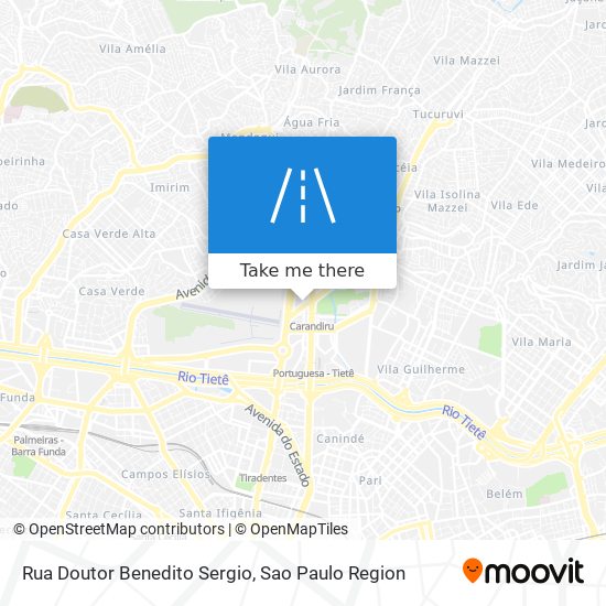 Rua Doutor Benedito Sergio map