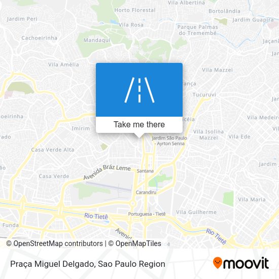 Praça Miguel Delgado map