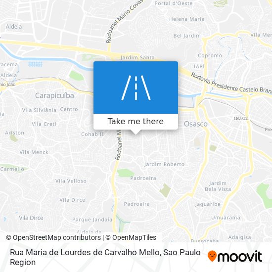 Rua Maria de Lourdes de Carvalho Mello map