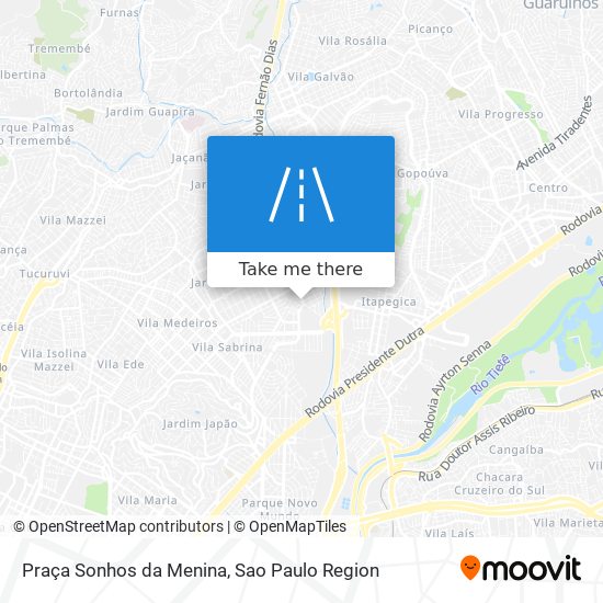 Praça Sonhos da Menina map