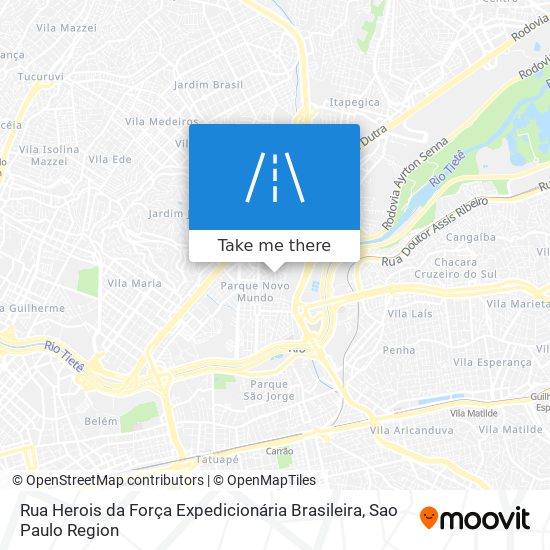 Rua Herois da Força Expedicionária Brasileira map