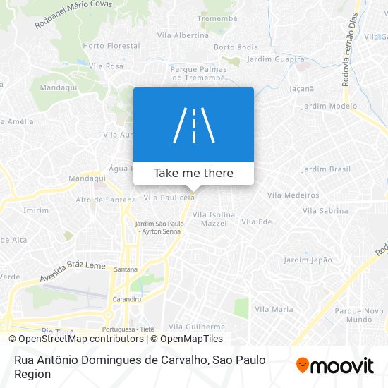 Rua Antônio Domingues de Carvalho map