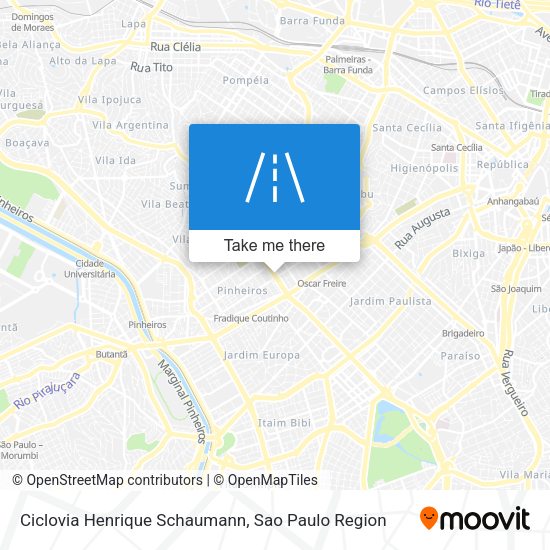 Ciclovia Henrique Schaumann map