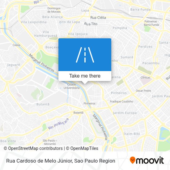 Rua Cardoso de Melo Júnior map