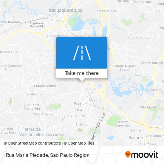 Mapa Rua Maria Piedade