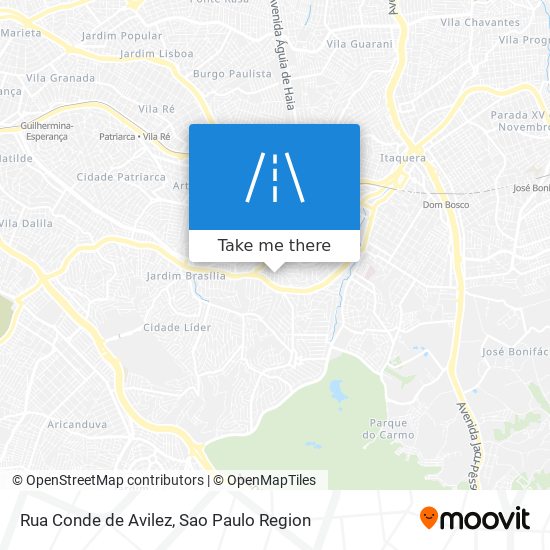 Mapa Rua Conde de Avilez