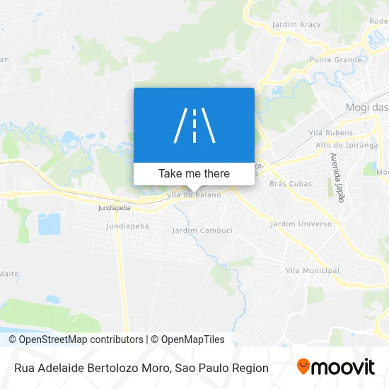 Rua Adelaide Bertolozo Moro map