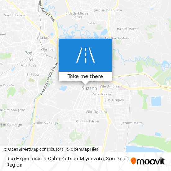 Rua Expecionário Cabo Katsuo Miyaazato map