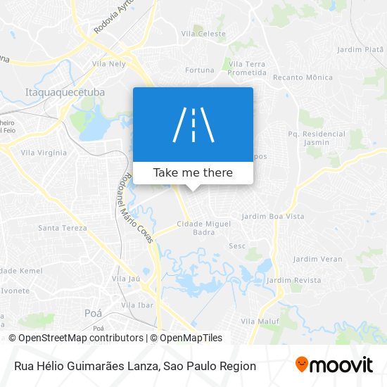 Mapa Rua Hélio Guimarães Lanza