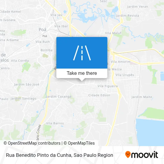 Rua Benedito Pinto da Cunha map