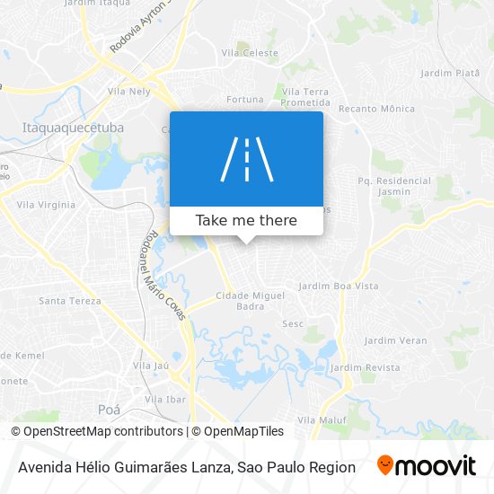 Avenida Hélio Guimarães Lanza map