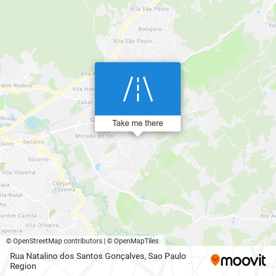 Mapa Rua Natalino dos Santos Gonçalves