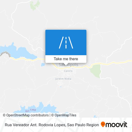Rua Vereador Ant. Rodovia Lopes map