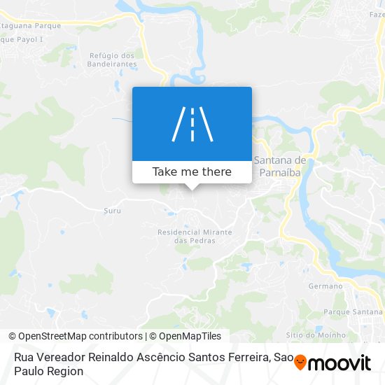 Mapa Rua Vereador Reinaldo Ascêncio Santos Ferreira
