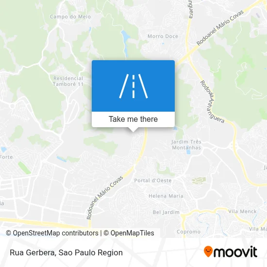 Rua Gerbera map