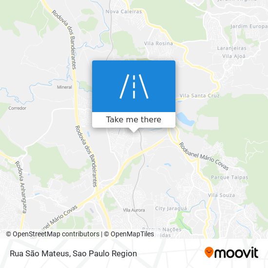 Mapa Rua São Mateus