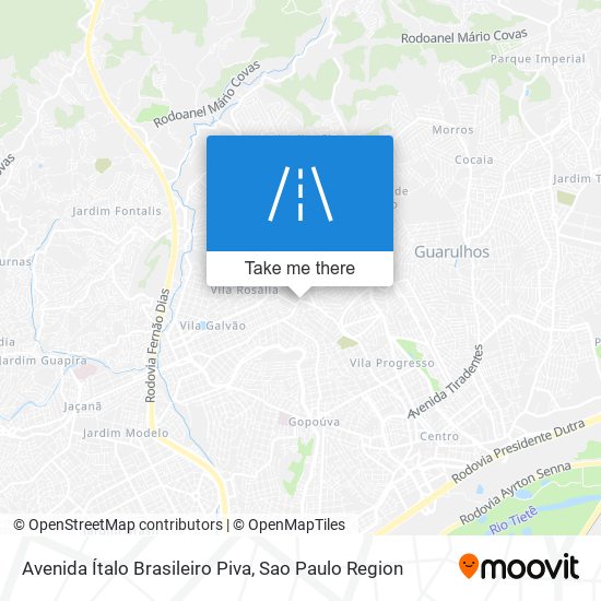 Avenida Ítalo Brasileiro Piva map