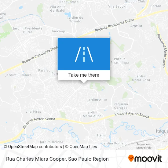 Rua Charles Miars Cooper map
