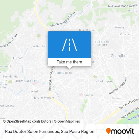 Mapa Rua Doutor Solon Fernandes