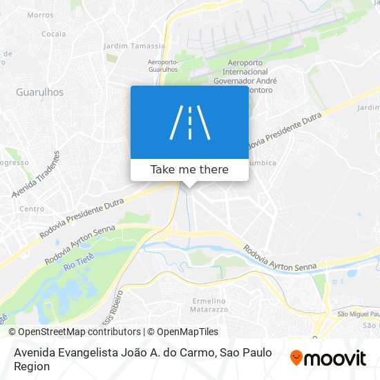 Avenida Evangelista João A. do Carmo map