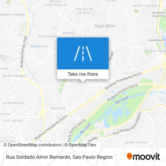 Rua Soldado Almir Bernardo map