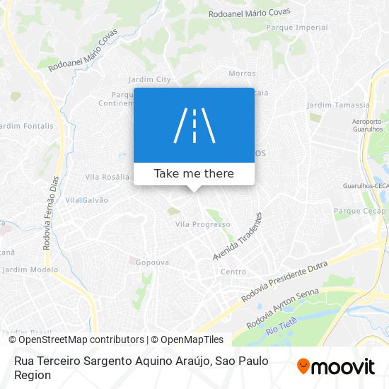 Rua Terceiro Sargento Aquino Araújo map
