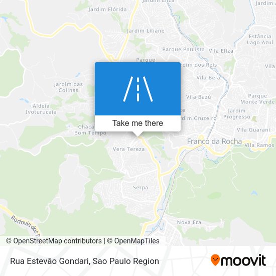 Rua Estevão Gondari map