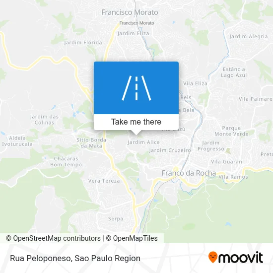 Rua Peloponeso map