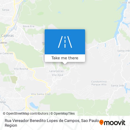 Rua Vereador Benedito Lopes de Campos map