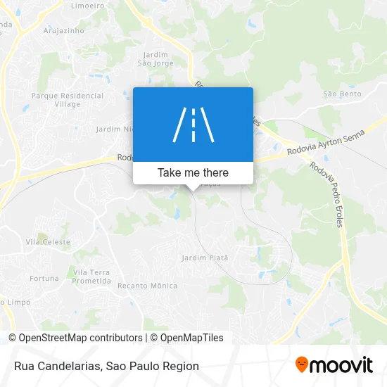 Rua Candelarias map