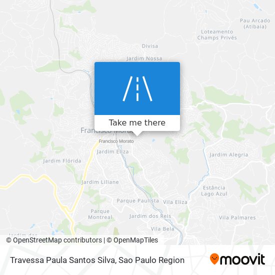 Mapa Travessa Paula Santos Silva